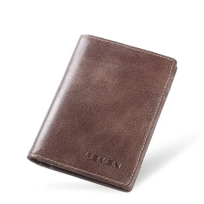 Genuine Leather Ultra-Thin Card Holder Short Wallet